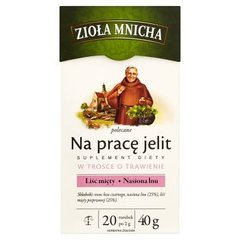 Big-Active Zioła Mnicha Na pracę jelit Suplement diety Herbatka ziołowa 40 g (20 torebek)
