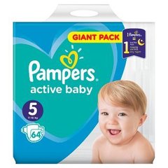 Pampers Pampers Active Baby Rozmiar 5, 64 pieluszek, 11-16 kg