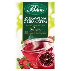 Bifix Premium żurawina z granatem Herbatka owocowa 40 g (20 saszetek)