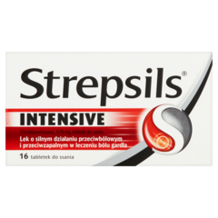 Strepsils Intensive Tabletki do ssania 16 sztuk